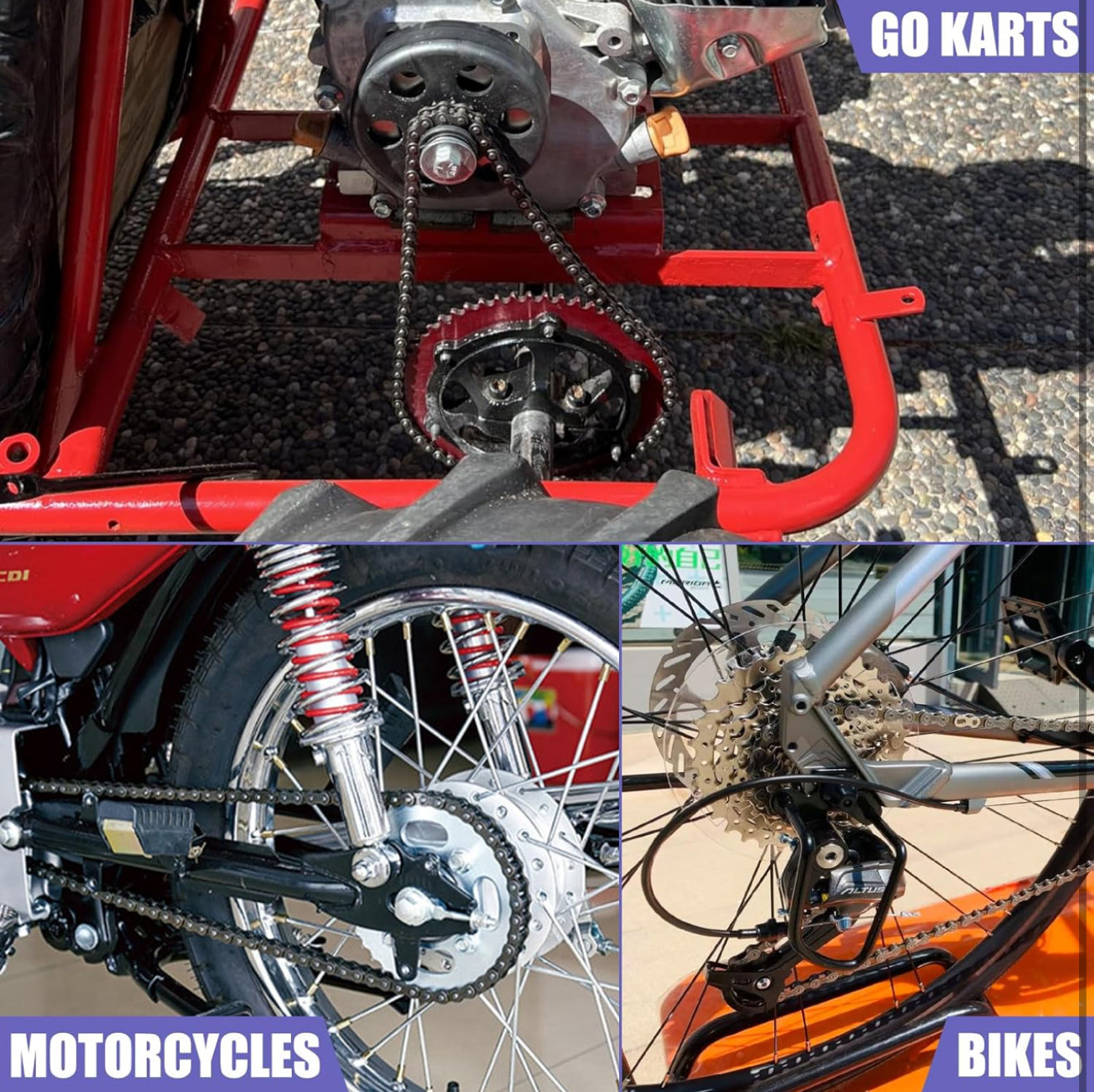 35 Roller Chain 3FT 95Links With Master Links