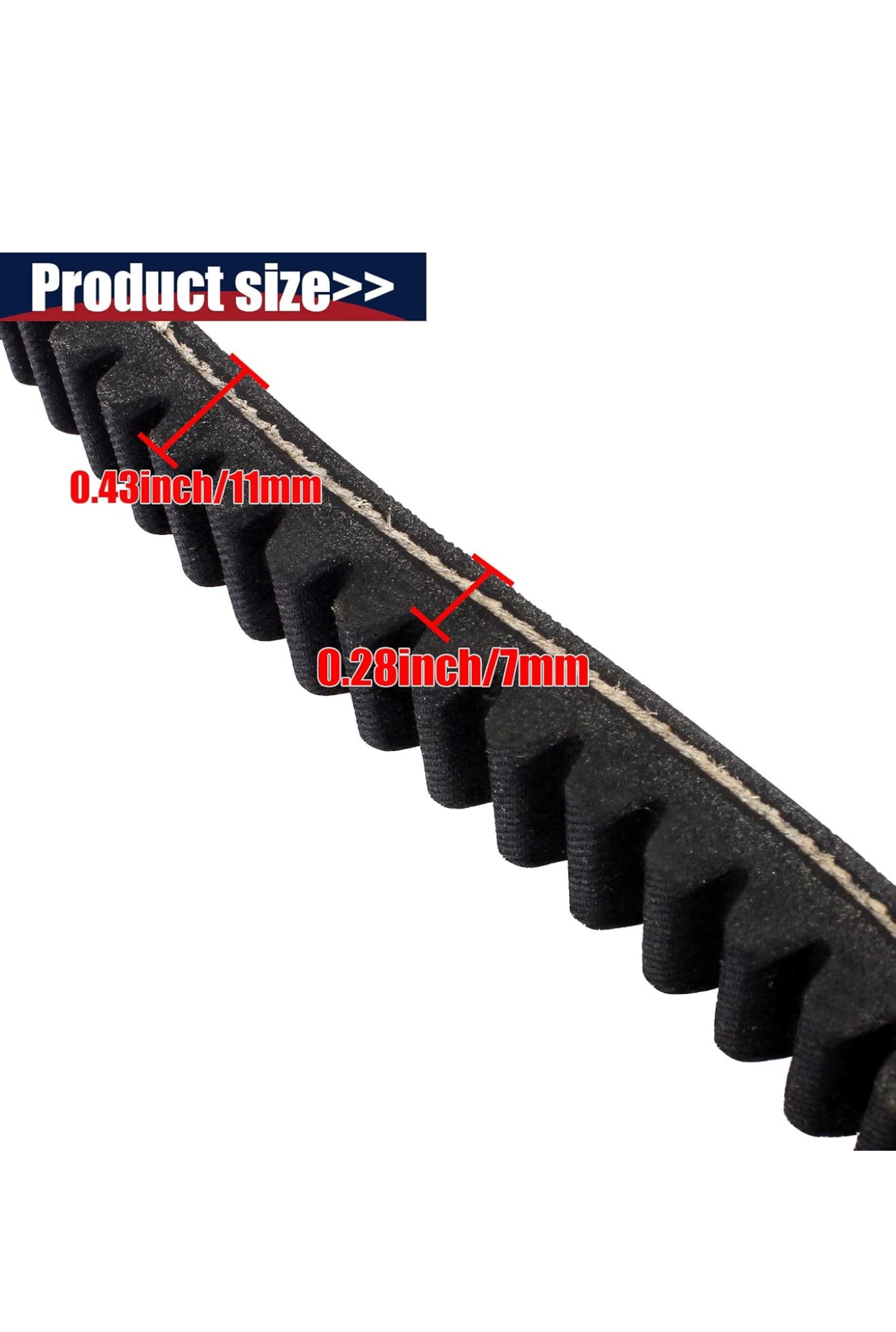 Drive Belt Coleman KT196 Go Kart 6.5HP Belt 196cc Engine