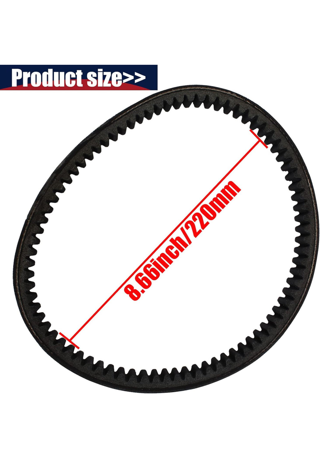 Drive Belt Coleman KT196 Go Kart 6.5HP Belt 196cc Engine