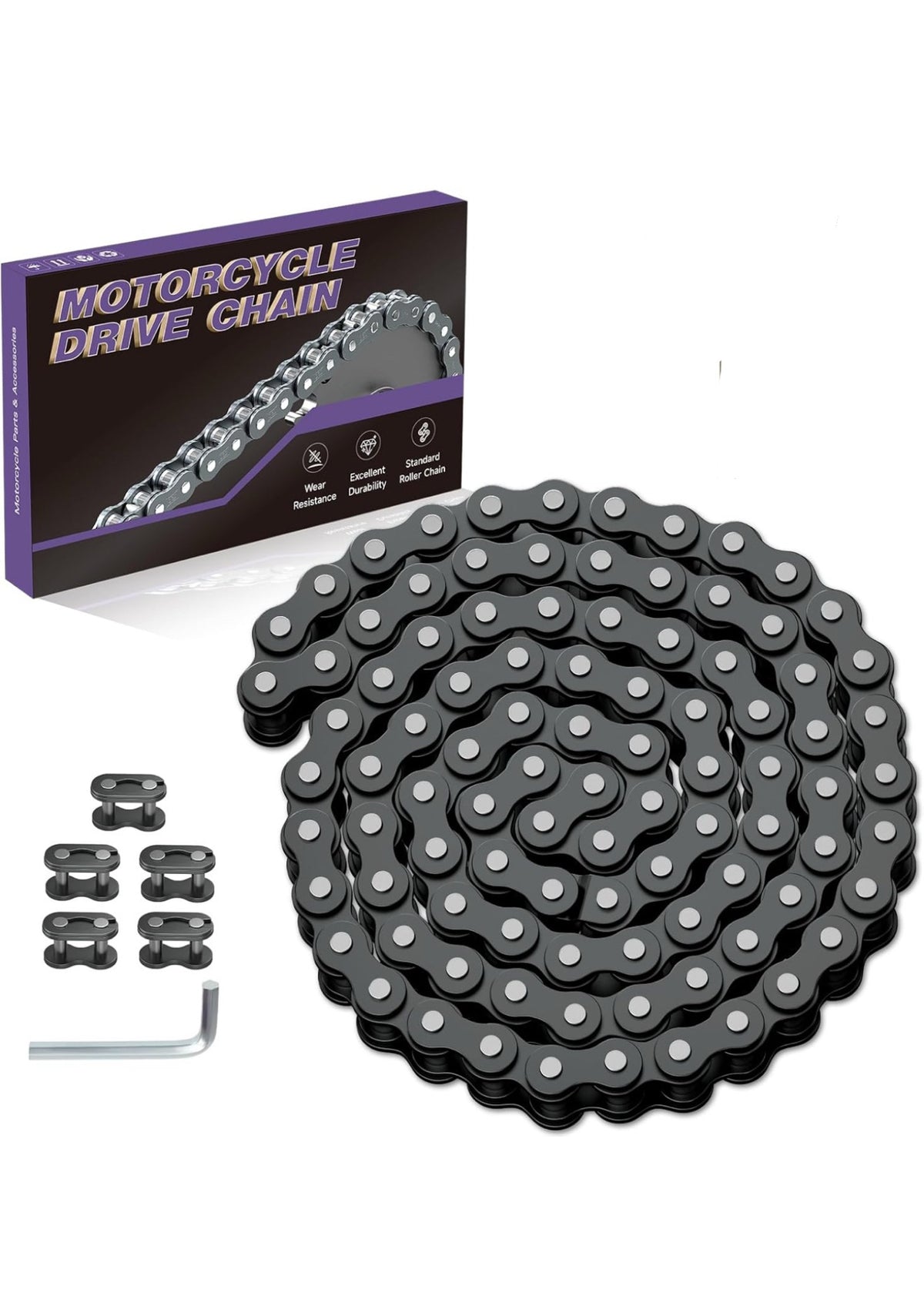 35 Roller Chain 3FT 95Links With Master Links