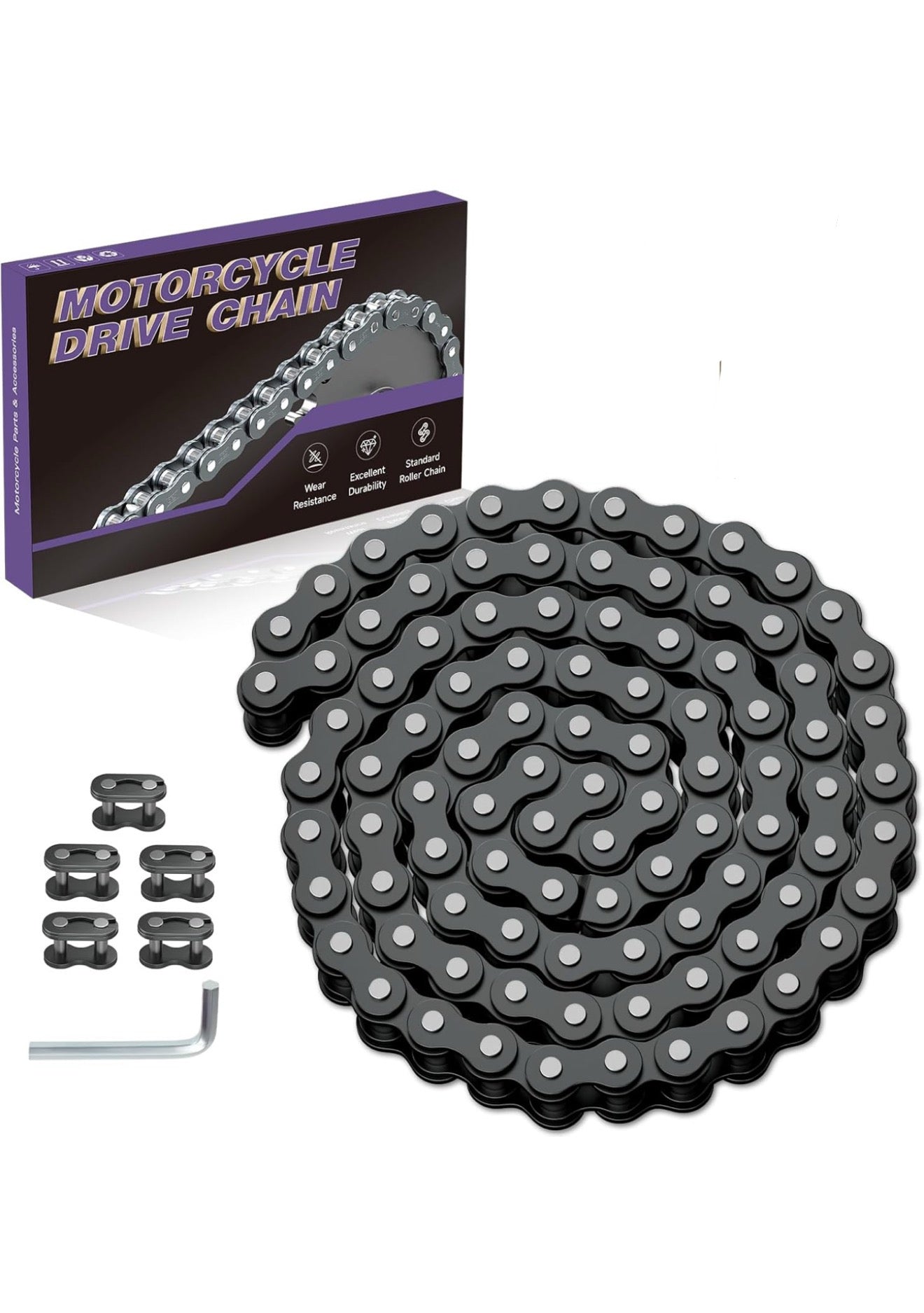 35 Roller Chain 3FT 95Links With Master Links